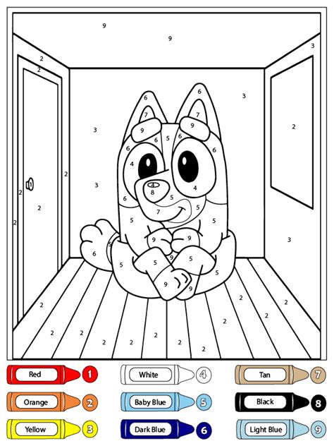 bluey coloring page|bluey coloring pages by number.